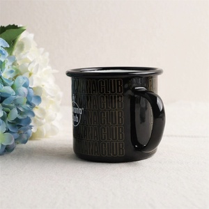 Tazze da Caffè in Smalto Opaco Senza BPA 12oz Stile Europeo per Campeggio e Uso Esterno Design <span class=keywords><strong>Vintage</strong></span> <span class=keywords><strong>Non</strong></span> Tossico Portatile Facile da Pulire - Product Image 3