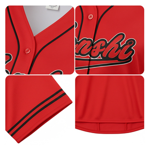 <span class=keywords><strong>Maillot</strong></span> de <span class=keywords><strong>baseball</strong></span> court personnalisé à séchage rapide, sublimation teintée, pour filles et femmes, uniforme de cheerleading avec logo d'équipe brodé - Product Image 3