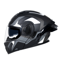 Casco Integral de Motocicleta con Certificación DOT, Material ABS, Doble Visera, Forro de Espuma, Personalizable, Tallas S-XXL, Nuevo
