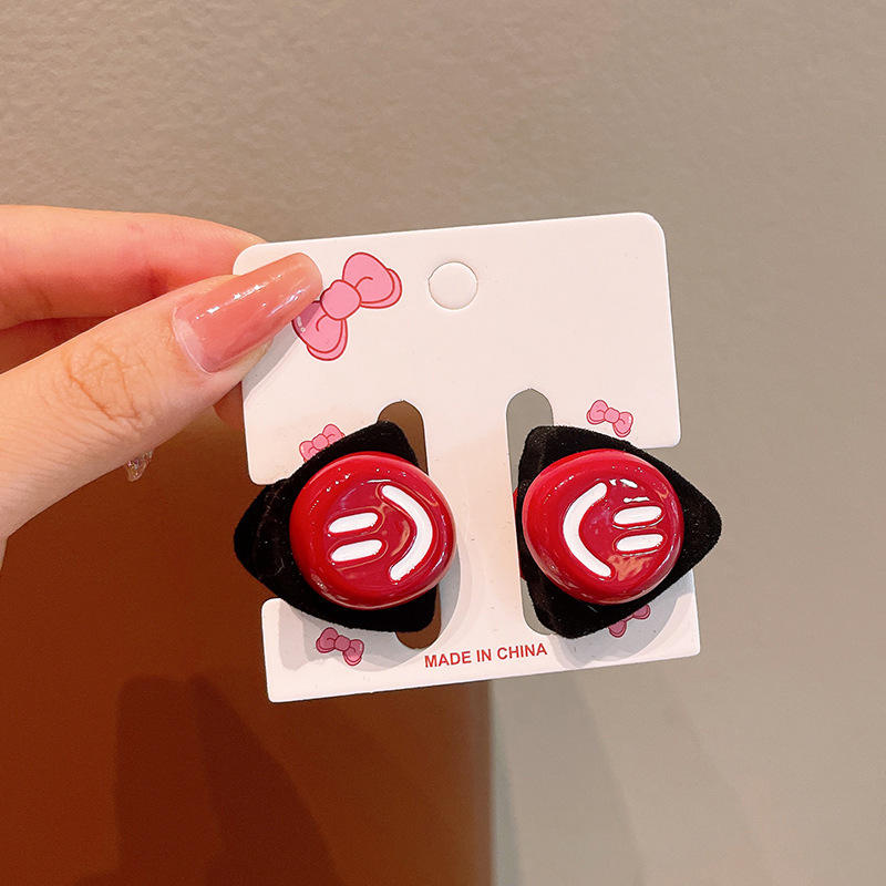 คลิปหน้ายิ้มทรงสามเหลี่ยม2ชิ้นไม่รวมการ์ด