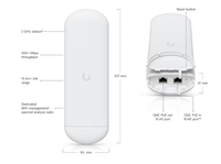 Nouvelle antenne extérieure CPE point à point sans fil NS-5AC AirMAX NanoStation 5AC à gain élevé 16 dBi d'origine