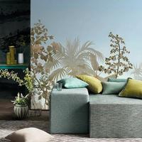 Papier peint mural tropical palmier 3D imperméable, best-seller, personnalisé, pour restaurant, café, décoration murale