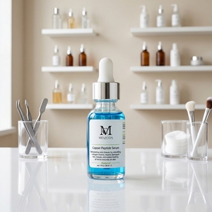 Sérum Visage Anti-Âge Hydratant et Anti-Rides au Cuivre Peptidique OEM GHK-Cu – <span class=keywords><strong>Soin</strong></span> de la <span class=keywords><strong>Peau</strong></span> au Cuivre Peptidique Bleu OEM - Product Image 1