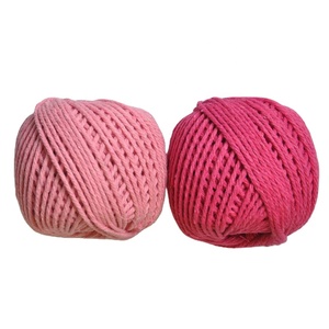 Cuerda de algodón trenzada de 3mm, 4mm, 5mm, <span class=keywords><strong>hilo</strong></span> de algodón personalizado - Product Image 1
