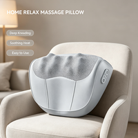 Almohada Masajeadora Eléctrica Multibotones Zhipin Relax Antiestrés para el Cuidado de la Salud Corporal, con Control de Tiempo y Batería de Litio para Masajes Profundos