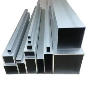 أنبوب مربع مستطيل من الألومنيوم عالي الجودة 6061 6063 ASTM أنبوب مربع مجوف 100x100