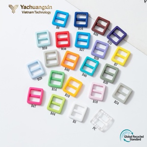 Classic Style Inner Size 20mm 25mm Colorful Plastic Nylon Rectangle <b>Strap</b> <b>Buckle</b> - Product Image 5
