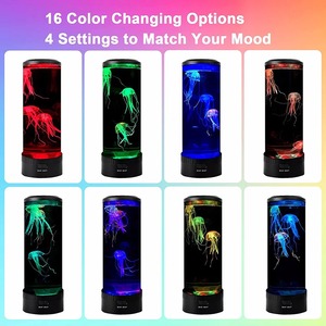 โคมไฟแมงกะพรุนเปลี่ยนสีได้ พร้อมรีโมทคอนโทรล ตู้ปลา LED ไฟกลางคืน ของขวัญวันเกิด ชาร์จ USB สร้างบรรยากาศผ่อนคลาย - Product Image 5