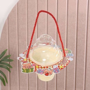 กล่องพลาสติกใส่ขนมหวานรูปไอศกรีมสไตล์คริสต์มาสแบบใหม่ - Product Image 2