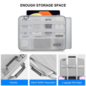 HAWEEL 15.0 英寸 -16.0 英寸公文包斜挎笔记本电脑包，适用于 Macbook、联想 Thinkpad、华硕、惠普（灰色） - Product Image 5