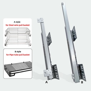 Contemporary Design Soft Close Galvanized Sheet SideMount <b>Drawer</b> <b>Slide</b> 45kg Load Capacity Easy Installation for Kitchen Cabinet - Product Image 3