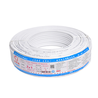 Nationaler Standard Reinkupferkern PVC BVVB Unterirdisches Ummanteltes Kabel 0,75/1/1,5/2,5/4/6 Quadrat Doppelt Parallel Verseiltes Flachkabel