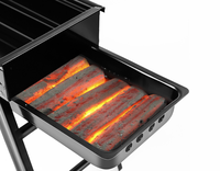 HM5106 Grill à charbon de bois portable pliant pour barbecue à la maison/extérieur