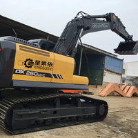 Excavatrice sur chenilles multifonctionnelle XGY DX Series DX260LC-MH, robuste, 360 degrés, pour l'exploitation minière, la rupture de roches et le creusement