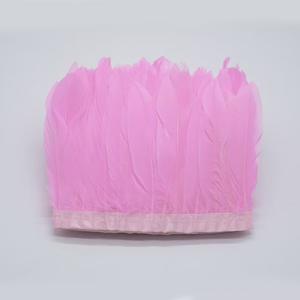 Frange en plumes d'oie en gros, 2 mètres, pour robe, jupe, tissu, ailes d'<span class=keywords><strong>ange</strong></span>, coiffure de carnaval, vêtements décoratifs - Product Image 4