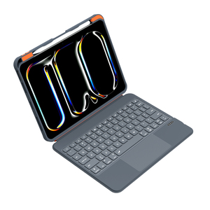 เคสคีย์บอร์ดแบบหมุนได้ 360 องศา สำหรับ iPad Air 4 10.9 รุ่นที่ 4 ปี <span class=keywords><strong>2021</strong></span> พร้อมแทร็คแพด คีย์บอร์ดเรืองแสง และช่องเก็บปากกา - Product Image 2
