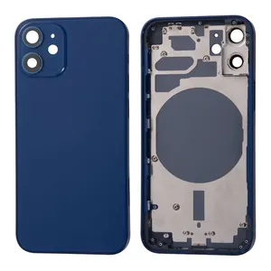 Reemplazo de la carcasa trasera de la cubierta cuadrada original para iPhone5 SE 6 6S 7 8 Plus X Xs Xr 11 12 13 14 Pro Max