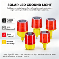Feux de signalisation solaires à LED, clignotants rouges, balise stroboscopique IP65 pour la sécurité routière nocturne, travaux de construction, vente en gros OEM Hh