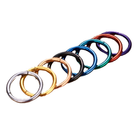 Anneaux multi-usages en acier inoxydable chirurgical 316L, multicolores et multi-tailles, à charnière, sans soudure, pour septum, nez et oreilles