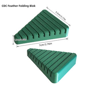 PETG matériel Portable écologique pêche mouche attachant des outils CDC-3D pince plume pliant Blok plume Hackle pince pêche - Product Image 6