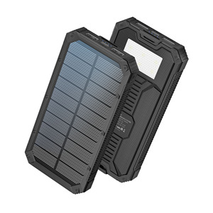 Sản phẩm <span class=keywords><strong>2025</strong></span> New OEM LED ánh sáng đi bộ đường dài cắm trại kép <span class=keywords><strong>USB</strong></span> pin di động gói sạc công suất lớn 10000mAh năng lượng mặt trời ngân hàng điện - Product Image 1