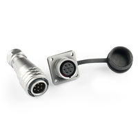 SF16 connecteur mâle/femelle à Base carrée de prise d'aviation autobloquante push-pull pour câble de connexion d'alimentation automobile 2-10 cœurs
