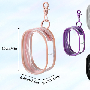 Uiowio thời trang <span class=keywords><strong>PVC</strong></span> rõ ràng con số hiển thị túi mini búp bê <span class=keywords><strong>Pouch</strong></span> Mang trường hợp túi túi móc khóa quyến rũ treo hộp mù - Product Image 2