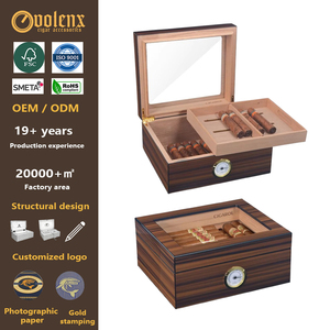 Cổ điển tùy chỉnh bóng sơn mài trường hợp bằng gỗ handmade Cedar <span class=keywords><strong>Humidor</strong></span> cho 50 CT xì gà <span class=keywords><strong>Humidor</strong></span> hộp với độ ẩm gỗ xì gà <span class=keywords><strong>Humidor</strong></span> - Product Image 1