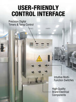 Fumoir commercial en acier inoxydable 304, robuste, pour saucisses et poisson, avec moteur, contrôle automatique de la température, haute efficacité