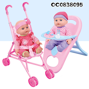 Set <span class=keywords><strong>Bambola</strong></span> Simulazione Neonato da 12 Pollici con <span class=keywords><strong>Passeggino</strong></span> <span class=keywords><strong>e</strong></span> Lettino - Product Image 4