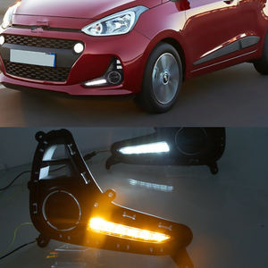 DRL para Hyundai <span class=keywords><strong>Grand</strong></span> <span class=keywords><strong>I10</strong></span> 2017 2018 2019 con Señal de Giro, Luces de Circulación Diurna DRL LED de 12V para Coche, Lámpara Antiniebla - Product Image 5