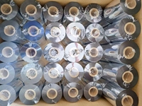 Cinta de Resina de Carbono Mejorada al por Mayor, Cinta de Resina Premium Negra de 110mm*300m/450mm/600m para Etiquetas de Película para Impresora de Códigos de Barras