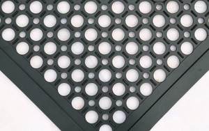 Alfombrilla de goma antideslizante antifatiga para cocina con agujeros - Product Image 6