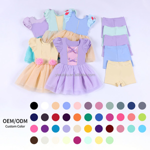 Nuova Tendenza 2026: Abito Principessa Attivo per Ragazze, Materiale Yoga Elasticizzato, Stampa Floreale 3D, Anti-Asciugatura Rapida, Abbigliamento Moda Bambina - Product Image 5