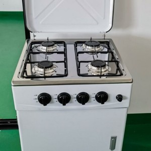 Fornello a Gas Lungo da <span class=keywords><strong>50</strong></span> Pollici con 4 Bruciatori e Mobile Contenitore Integrato Modello Fifty - Product Image 1