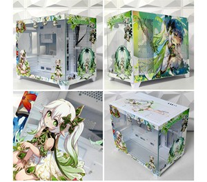Genshin Impact Honkai Impact 3e Yae Miko Thunder Général Kellyes Naracetam <span class=keywords><strong>Kamisato</strong></span> Ayaka Etui d'ordinateur personnalisé pour dessin animé - Product Image 3