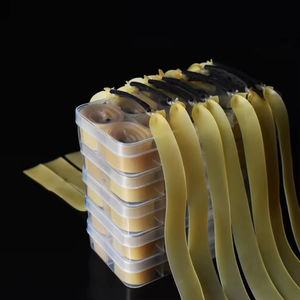 Ensemble de bandes plates en latex hautement élastiques, accessoires de lance-pierre, boîte de rangement portable, accessoire de sport de plein air durable et léger - Product Image 4