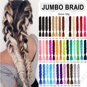 Jumbo Braid Yaki Texture Ombre Braiding Hair Synthetic Hair Extensions for Box Twist Braid Wholesale x pression Synthetic Hair