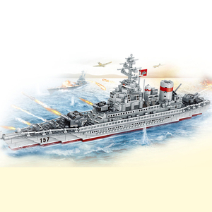 Женские игрушки, оптовая продажа, военный корабль, военный флот, солдат, Игрушечная модель, развивающий набор строительных блоков, боевые корабли для взрослых игрушка - Product Image 2