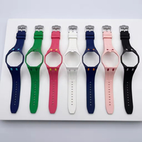 Bracelet de montre en silicone personnalisé populaire pour S Watch AP Royal Pop, bracelet de montre en caoutchouc silicone