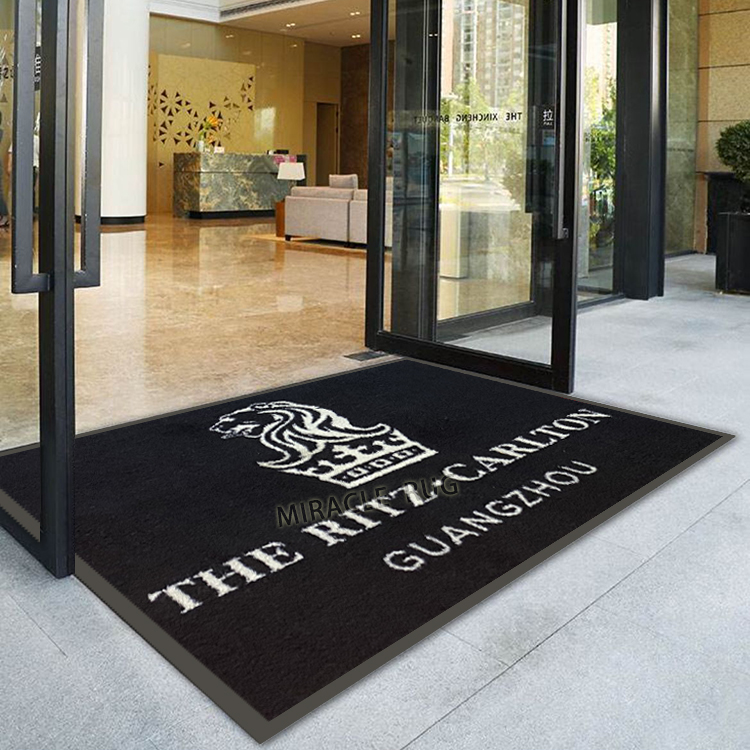 Tapis en caoutchouc personnalisé par sublimation Navidad Tapis de sol personnalisé avec logo imprimé 3d Paillasson design Tapis d'extérieur