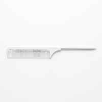 Peigne à queue de pie professionnel de 22 cm pour le coiffage en salon |   Peigne à cheveux anti-statique à dents fines avec aiguille en acier inoxydable