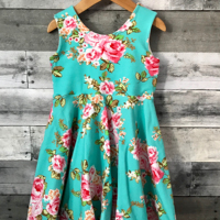 ODM CKids Gaun Bayi Tanpa Lengan Bermotif Bunga Cantik dan Menawan Desain Petti untuk Anak Perempuan, Gaun Musim Panas yang Menawan