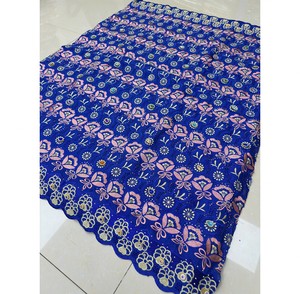 Tissu de Luxe en Coton Brocart Jacquard Brodé Africain de 5 Yards, Prix de Gros, Écologique, <span class=keywords><strong>Marque</strong></span> TopLace, pour Mariage et Fête - Product Image 5