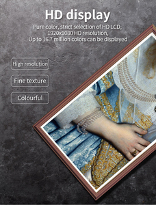 Art 32 Inch Smart Cloud Photo Video Display Screen High Definition Portable Art Wifi Display <strong>Digital</strong> Picture Frame Wooden - Product Image 4