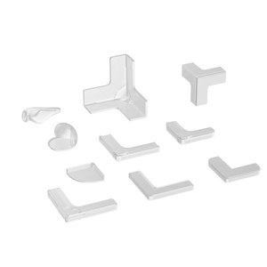 Silicone Corner <b>Protectors</b> L Shape Transparent Anti Collision Guards For Coffee <b>Table</b> Furniture Edge Protection - Product Image 1