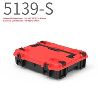Boîte à outils modulaire professionnelle empilable avec roulettes, étanche, résistante aux chocs, valise rigide roulante pour kit de matériel d'électricien