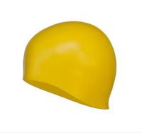 Bonnet de bain en silicone Conception aérodynamique de style casque 3D avec qualité de compétition professionnelle-Doux et imperméable