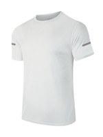 Camisetas Deportivas Personalizadas Unisex Ligeras de Poliéster con Tira Reflectante de Secado Rápido y Malla de Poliéster para Correr