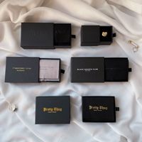 Boîtes d'emballage pour bijoux avec logo personnalisé, boîte à bijoux en papier blanc avec tiroir, boîte cadeau coulissante pour bijoux